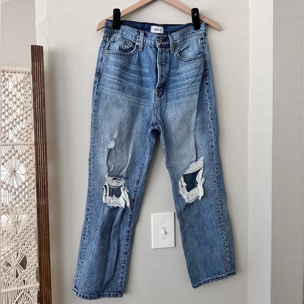 Pistola High Rise Cassie Crop Jean Size 28